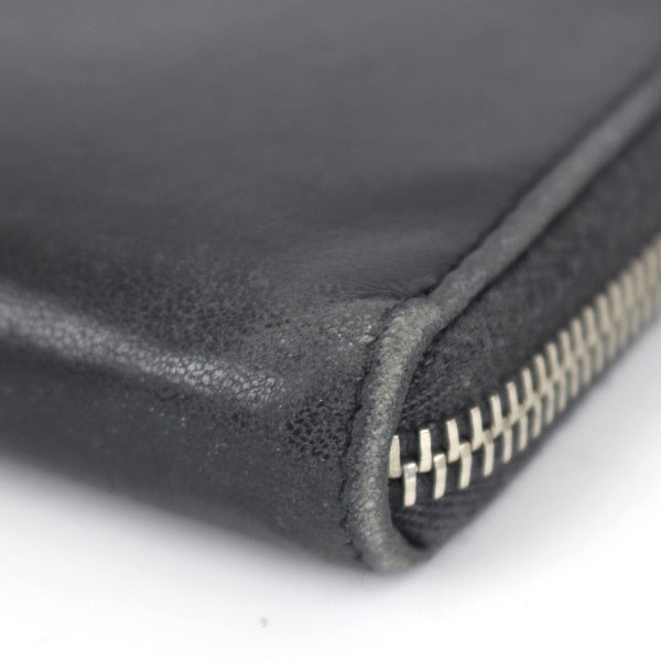 Chanel Round Zipper Long Wallet Black
