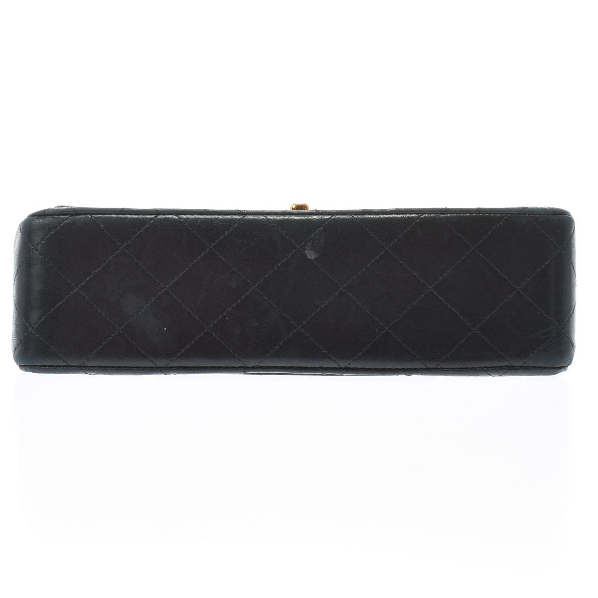 Chanel Matelasse W Flap W Chain Black/Gold Hardware Lambskin Women's Shoulder Bag