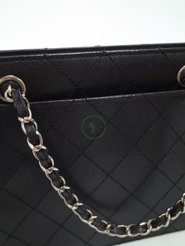 Chanel Wild Stitch Matelasse Chain Handbag Shoulder Bag Black