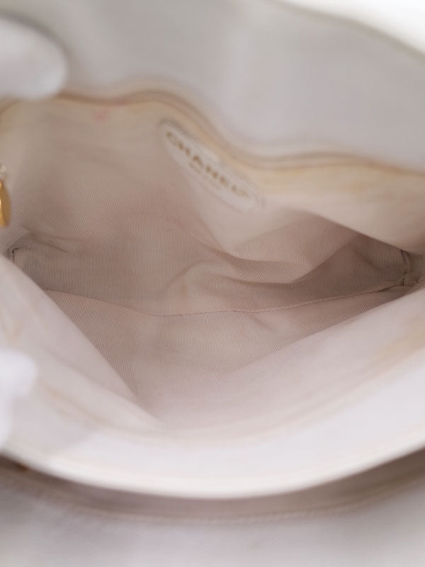 Chanel Coco Mark Shoulder Bag White