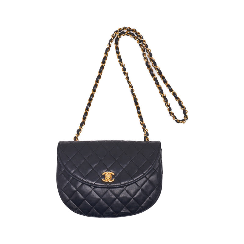 Chanel Mini Matelasse Chain Lambskin Black