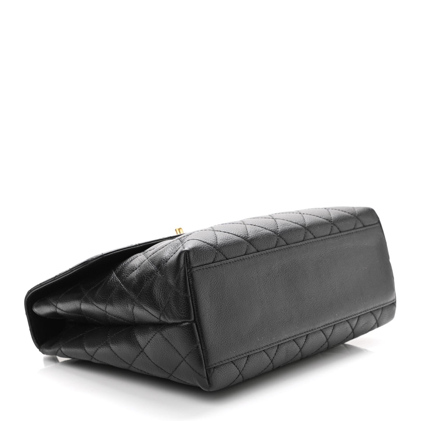 Chanel Caviar Quilted Jumbo Kelly Flap Black
