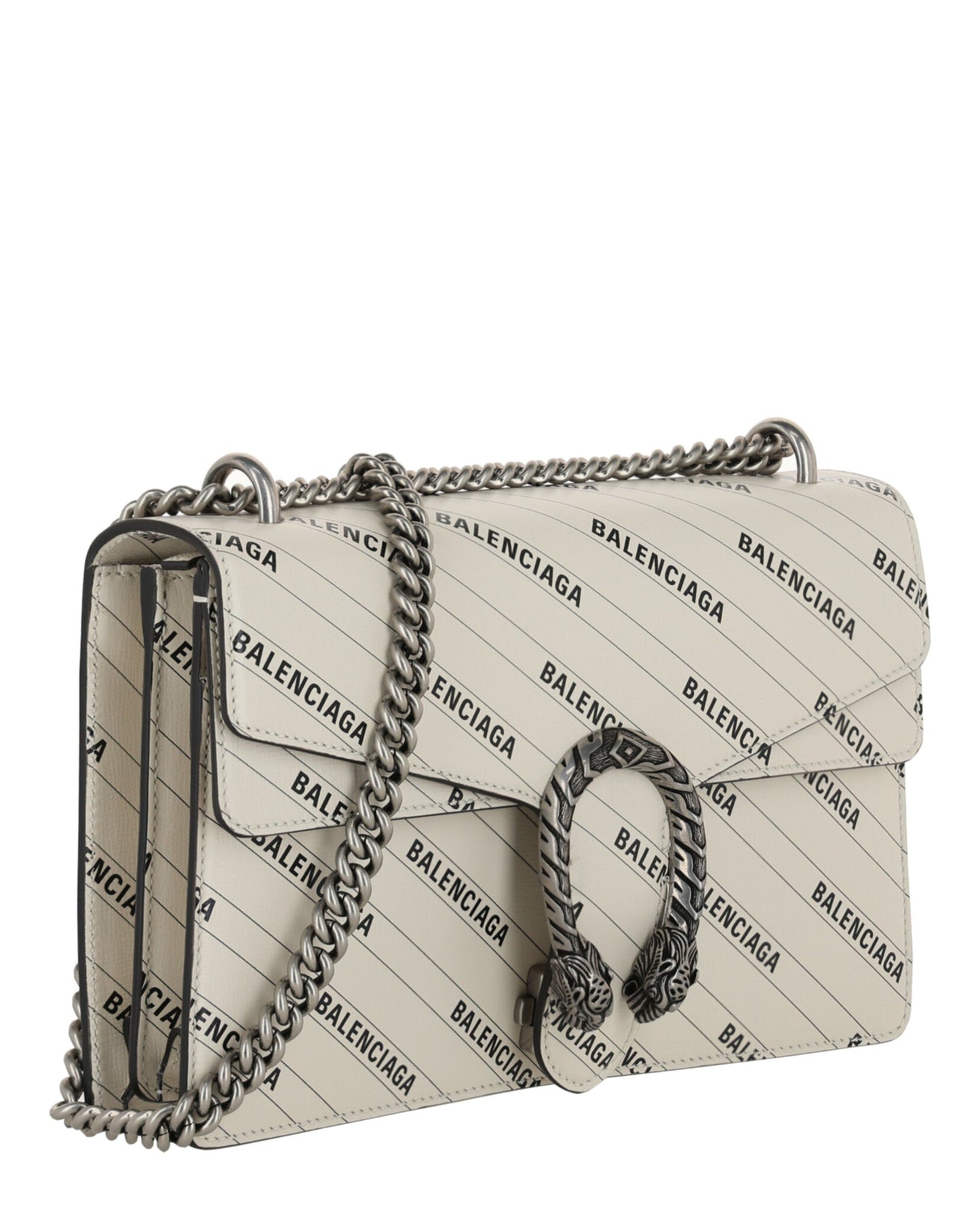 Gucci Womens  X Balenciaga Logo Print Dionysus Shoulder Bag