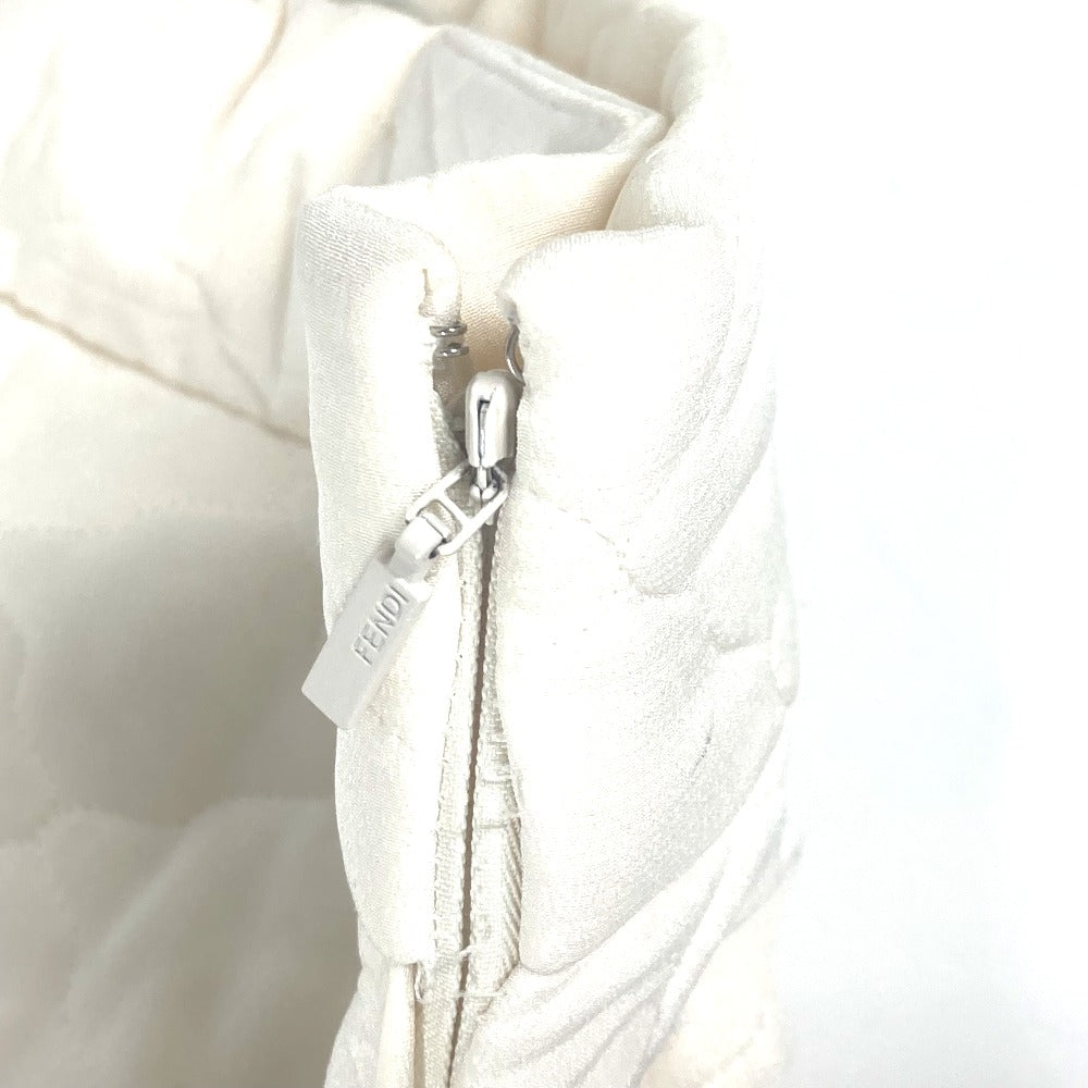 FENDI skirt FQ7144 silk white quilting Women 40