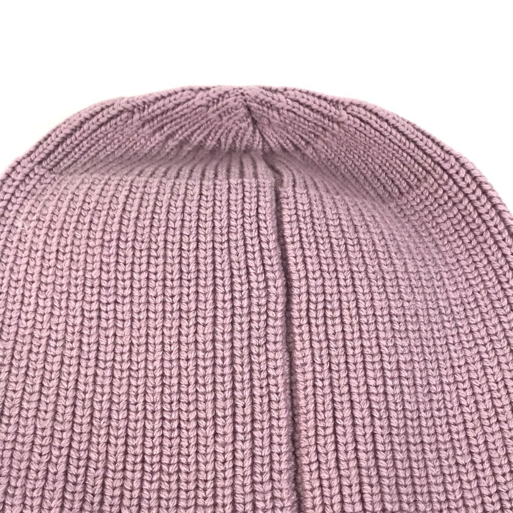 FENDI Knit hat FXQ938 wool purple Bucket bag design Logo with pocket Women