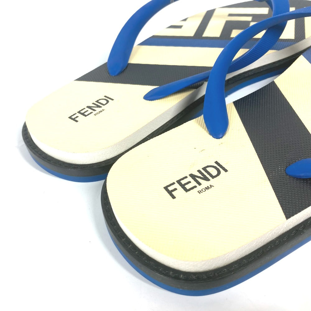 FENDI Sandals 7Y1360 rubber blue Shoes shoes logo 8