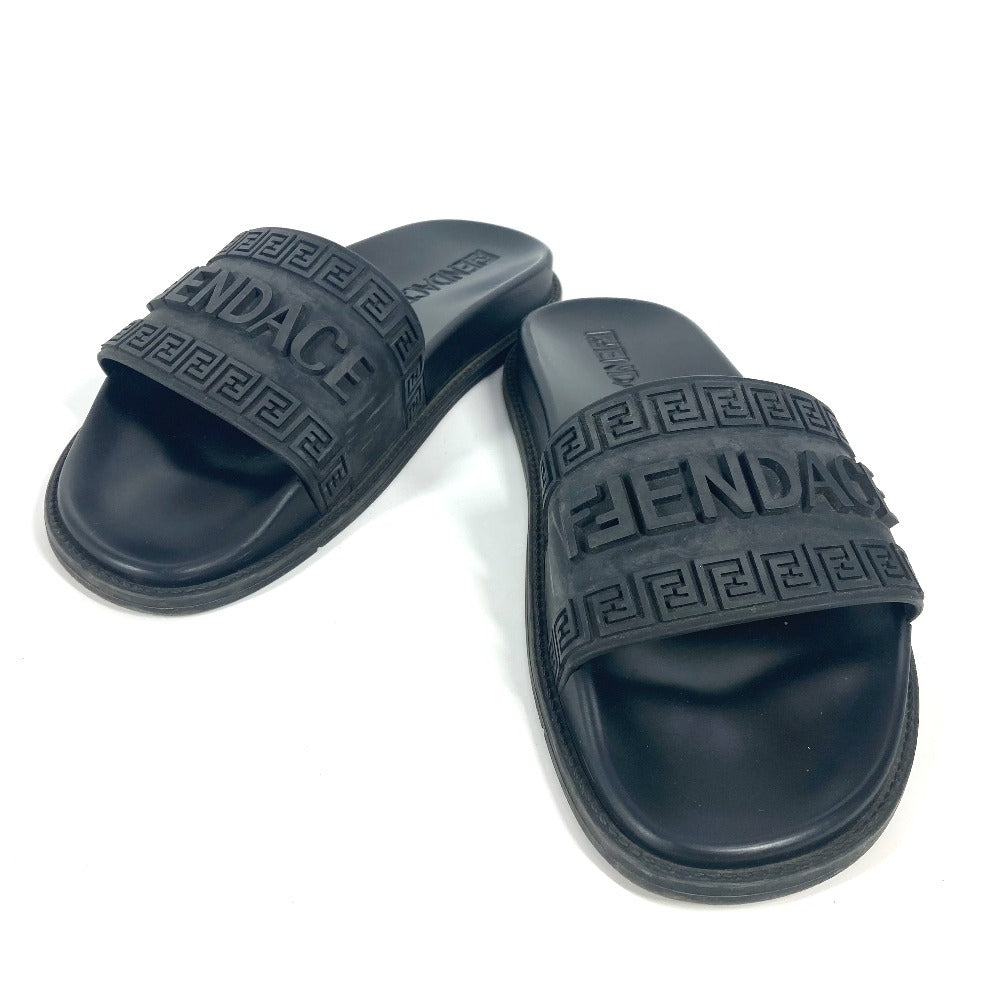 FENDI Sandals 7X1551 rubber black Versace VERSACE collaboration Fendace FENDACE mens 7