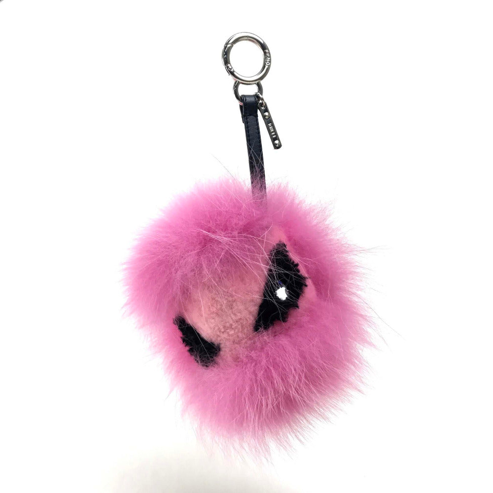 FENDI charm fur pink BAG BUGS Bag Bugs