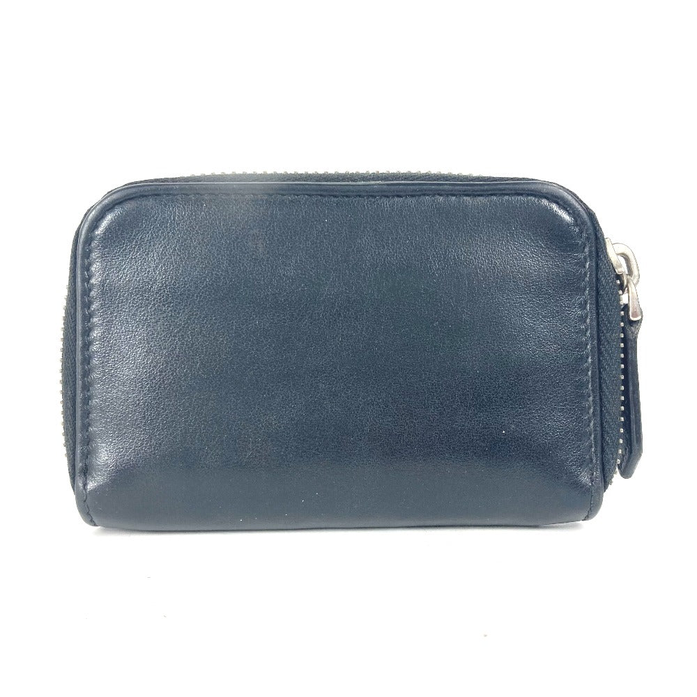FENDI Coin case 7M0257 leather black logo Zip Around mens
