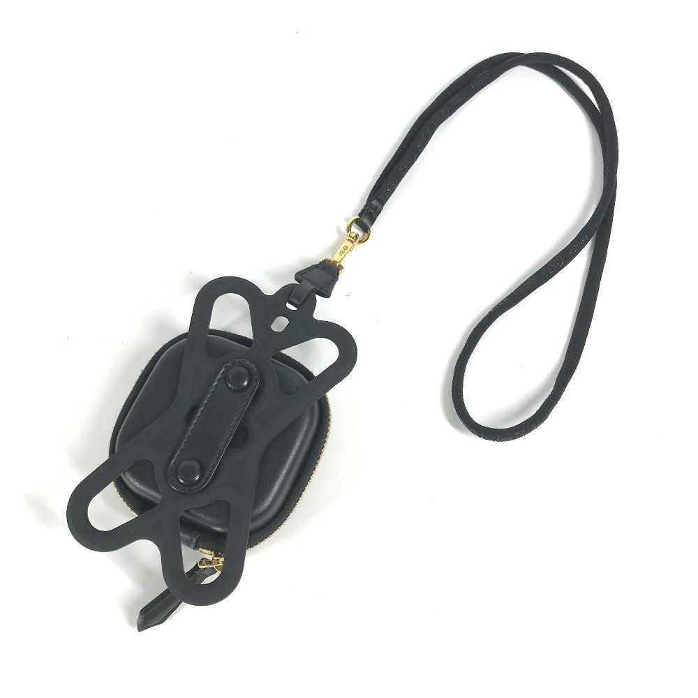 FENDI strap Rubber, Leather black Mesh strap included logo smartphone pouch case mens