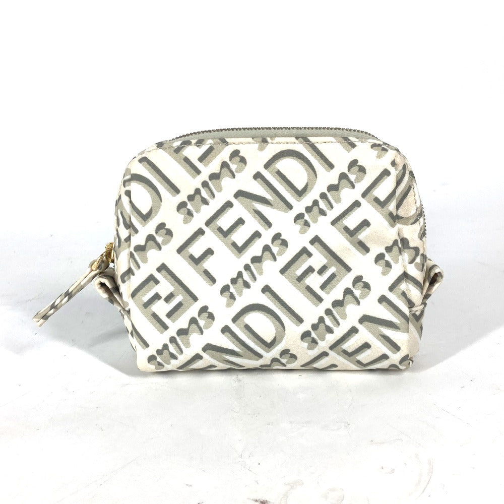 FENDI Pouch 8N0179 Nylon white SKIMS collaboration Skims logo Women