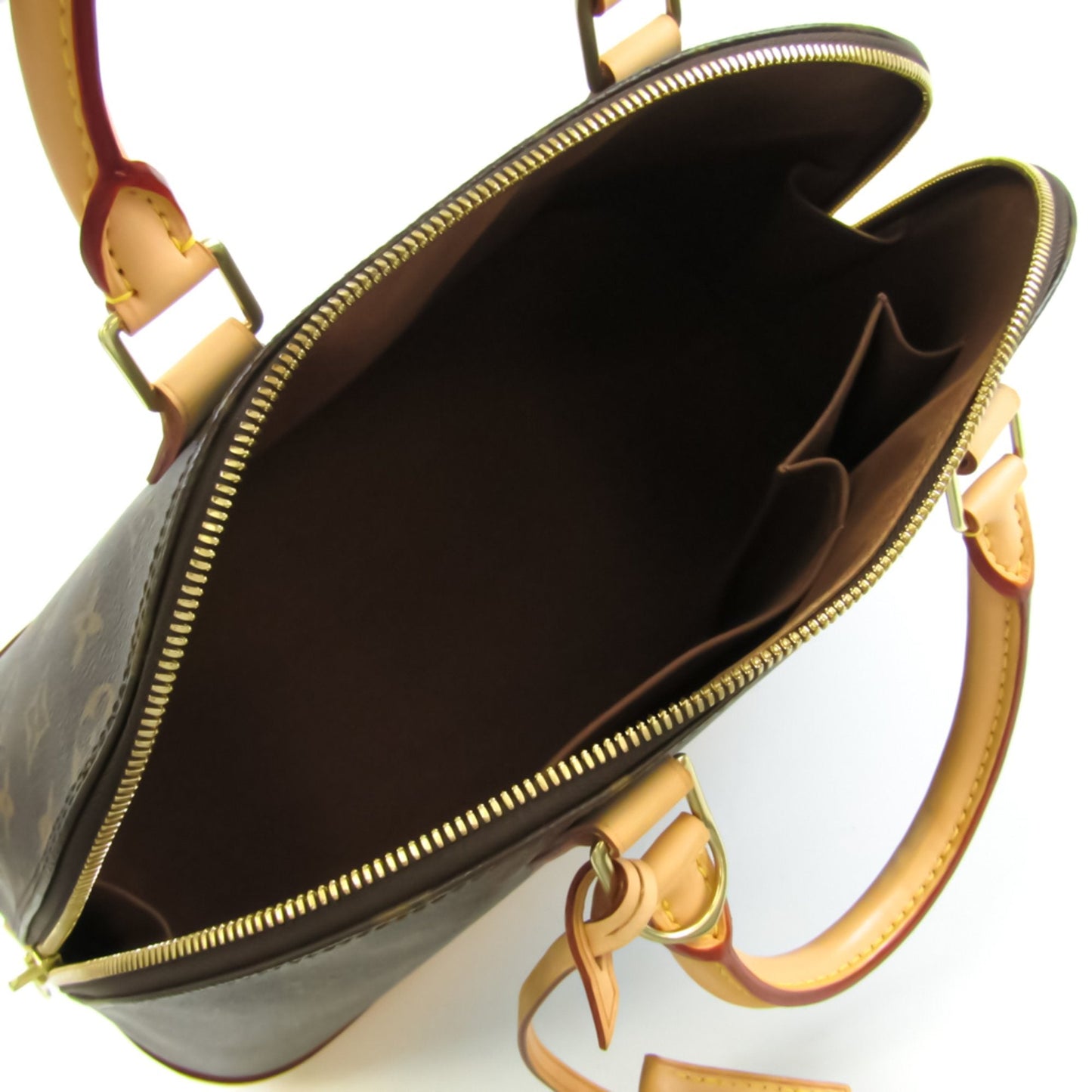 Louis Vuitton Brown Canvas Alma handbag bag
