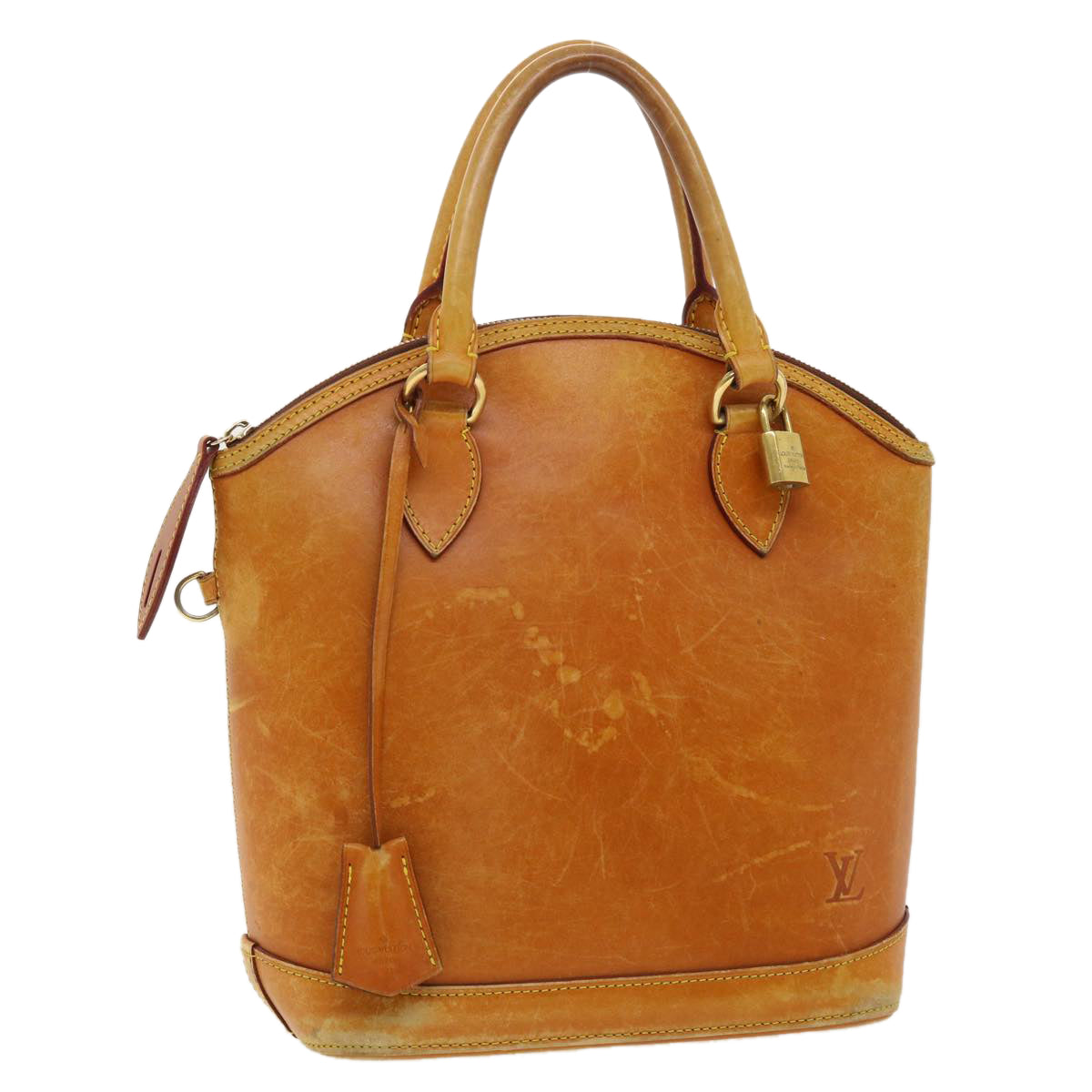 LOUIS VUITTON Nomad Leather Lockit Hand Bag Brown M85388 LV 40311