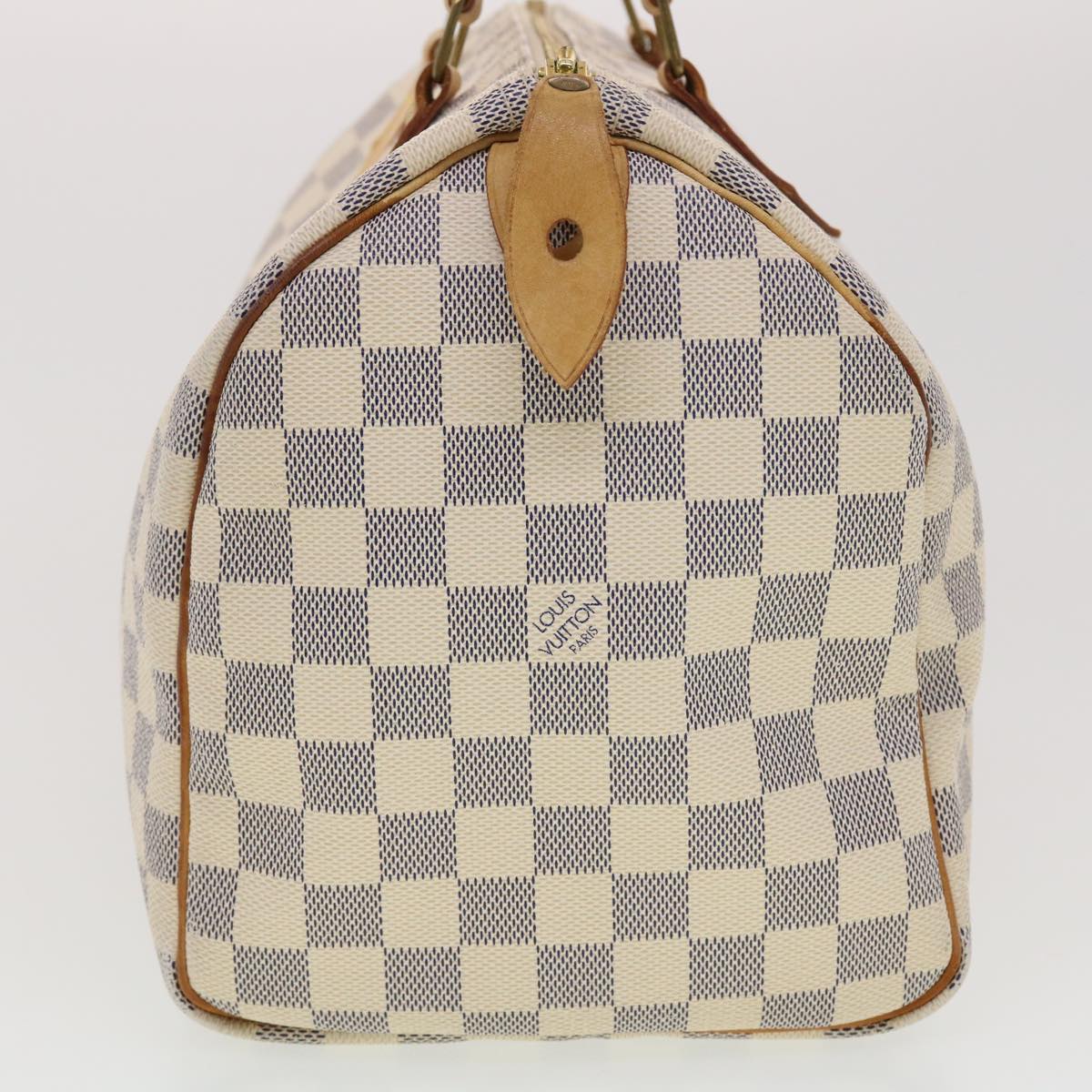 LOUIS VUITTON Damier Azur 30 Hand Bag N41533 LV 40313