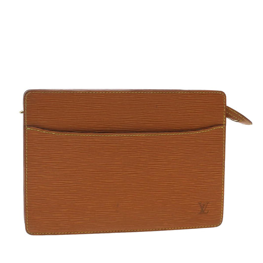 LOUIS VUITTON Epi Pochette Homme Clutch Bag Brown M52528 LV 40406