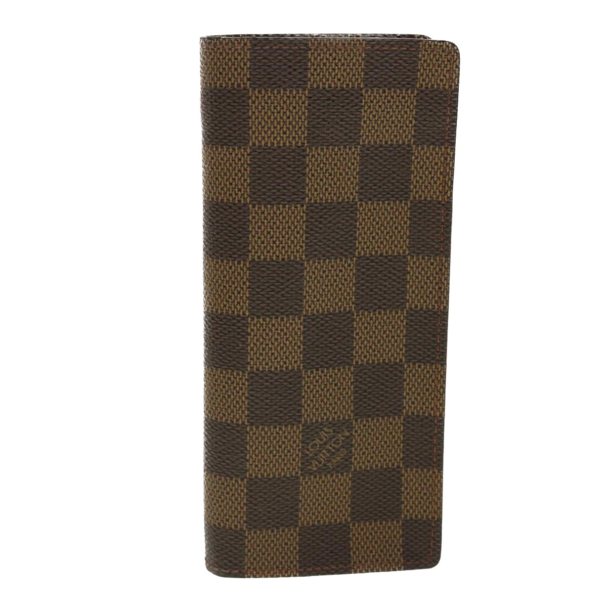 LOUIS VUITTON Damier Ebene Etui Lunettes Simple Glasses Case N62964 40429