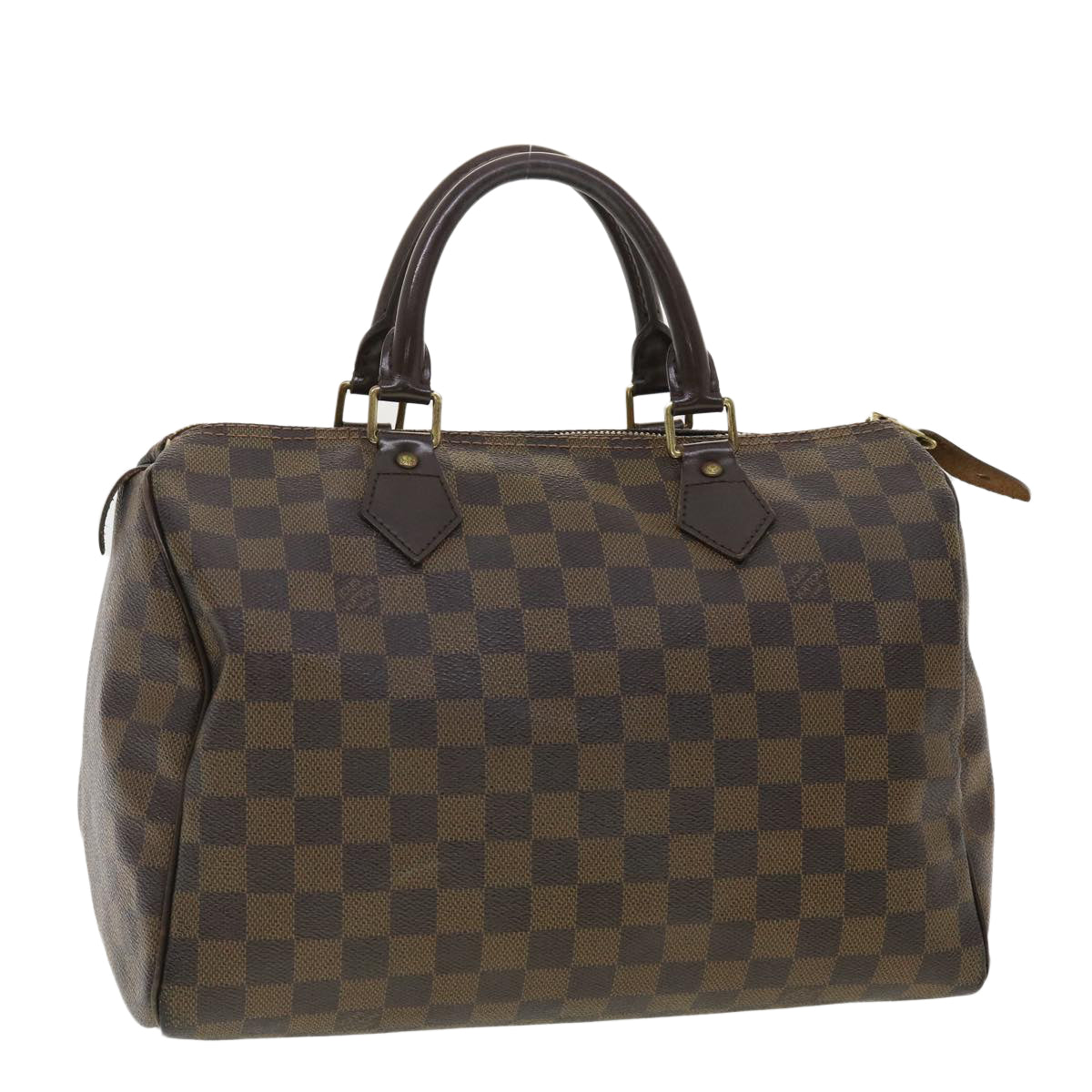 LOUIS VUITTON Damier Ebene Speedy 30 Hand Bag N41364 LV Auth 40439