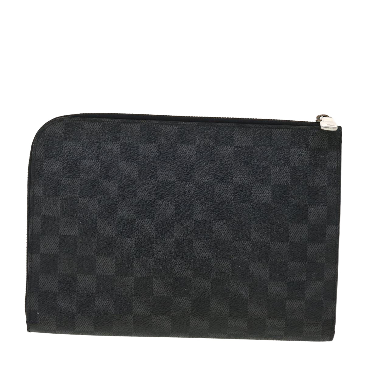 LOUIS VUITTON Damier Graphite Pochette Jules PM Clutch Bag N60113 LV 40471