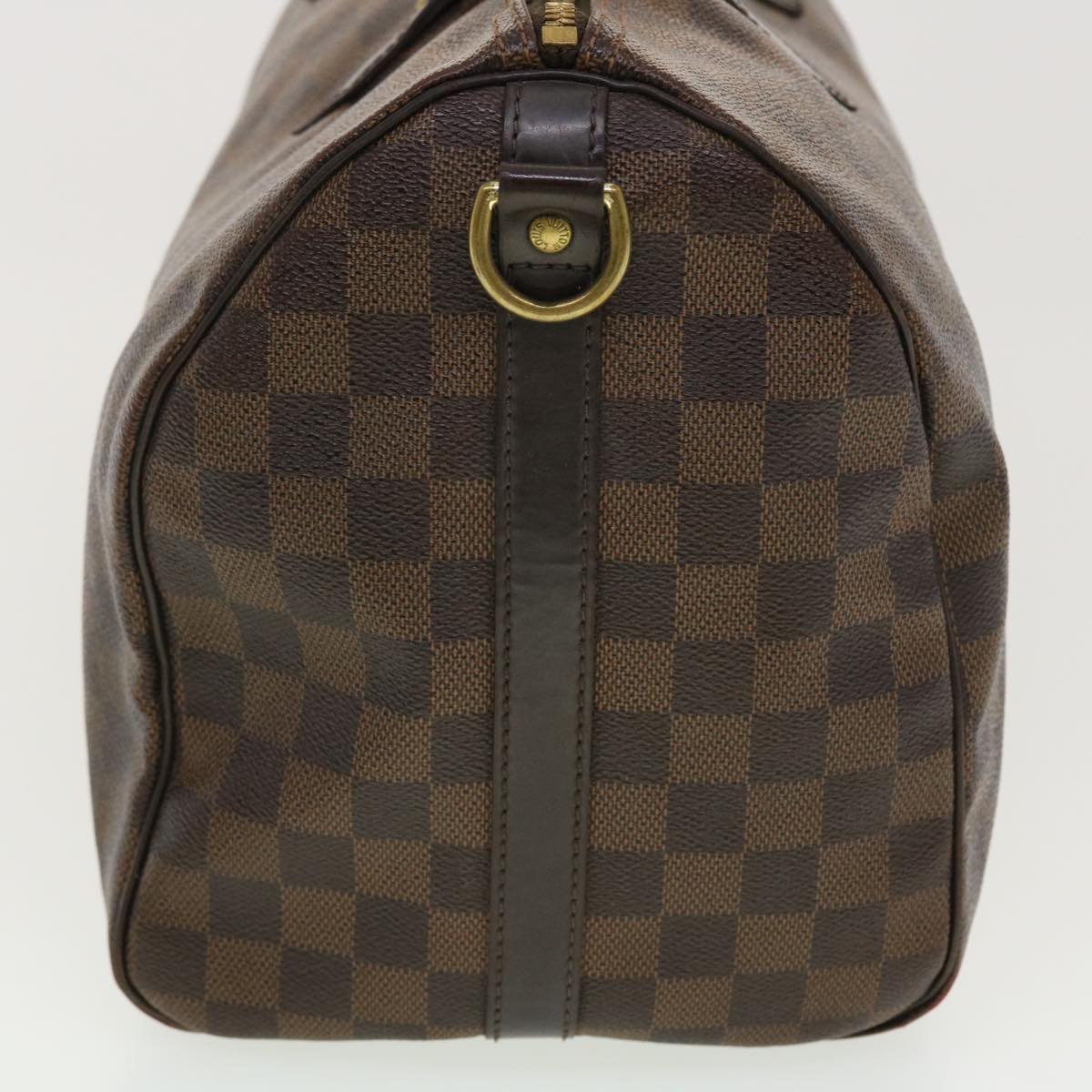 LOUIS VUITTON Damier Ebene Speedy Bandouliere 35 Hand Bag N41366 LV Auth 40583