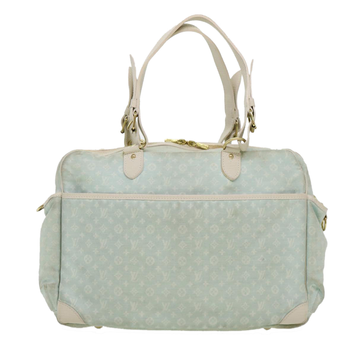 LOUIS VUITTON Monogram Mini Lin Sac Arange Mothers Bag Blue M95256 LV Auth 40602