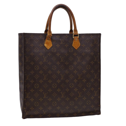 LOUIS VUITTON Monogram Sac Plat Hand Bag M51140 LV 40682