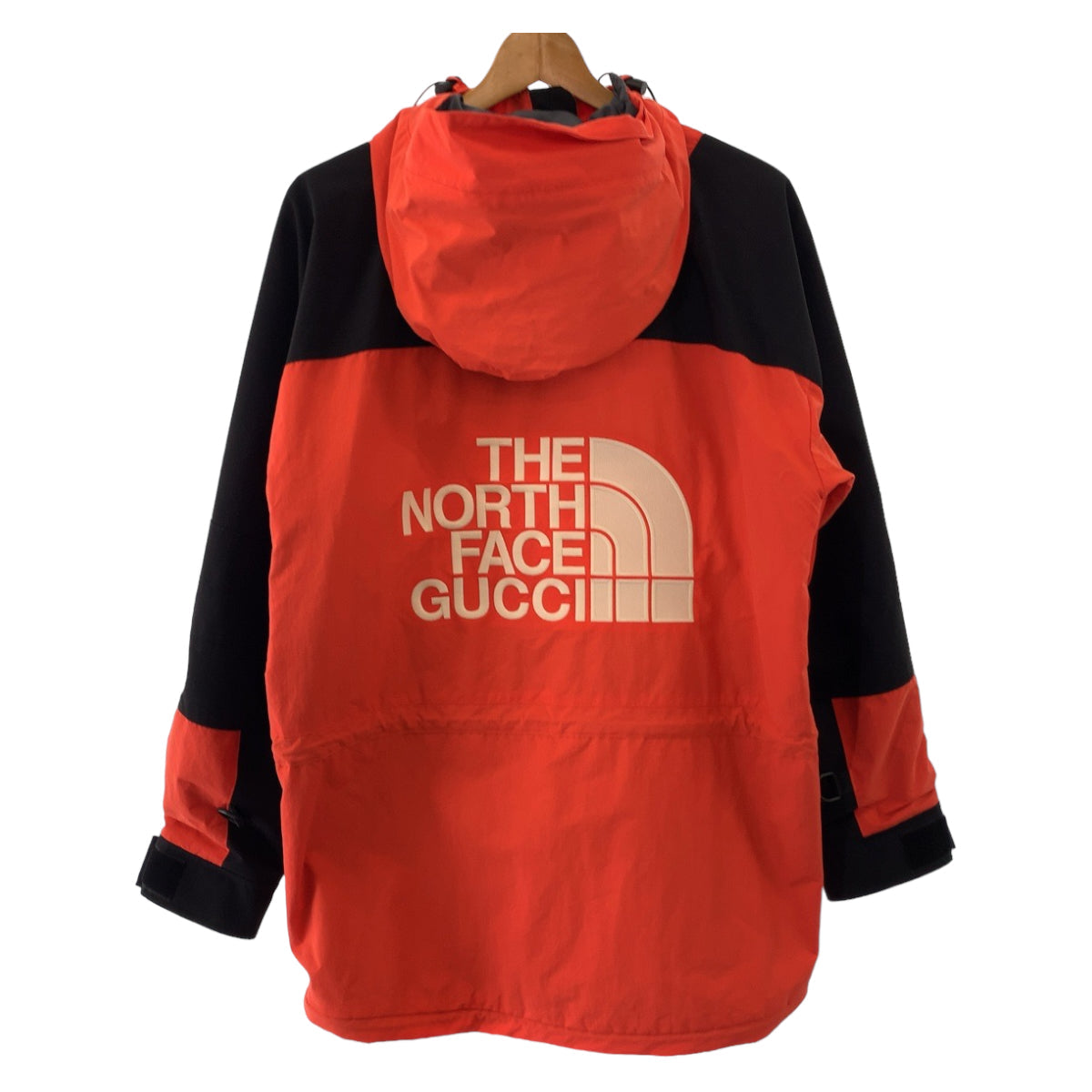 GUCCI Mountain Hoodie 663729 ZAHTZ Nylon Red Black Black 1994 RETRO The north face collaboration S