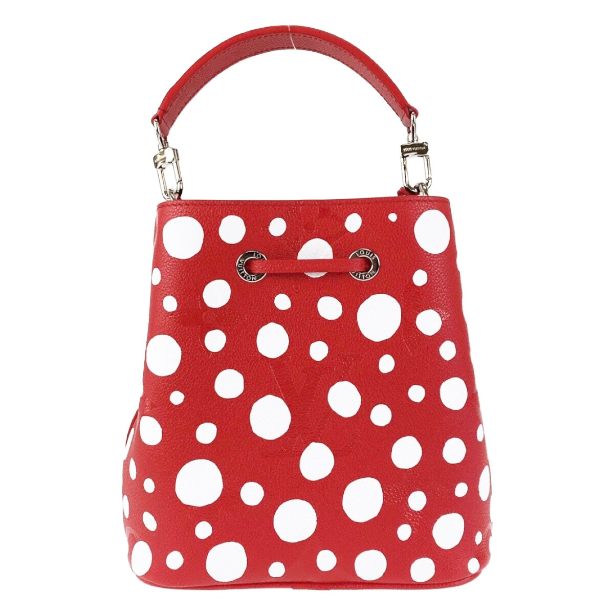 LOUIS VUITTON Shoulder Bag M46413 leather Red Silver Metal LVxYK NeoNoe BB Yayoi Kusama Japan limited model