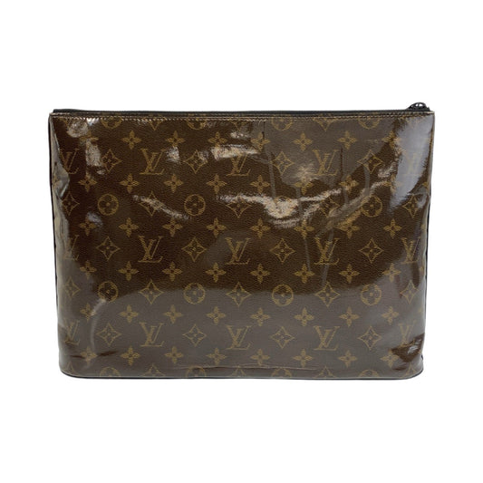 LOUIS VUITTON Clutch bag M63271 PVC Brown Clutch bag business bag Monogram Glaze pochette cosmos mens Used