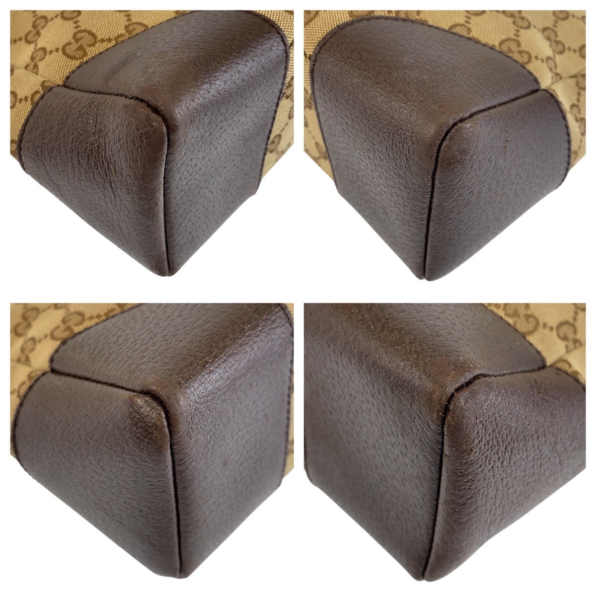 GUCCI Shoulder Bag 114273 GG canvas, leather Brown Crossbody Shoulder Bag Messenger Bag Women Used