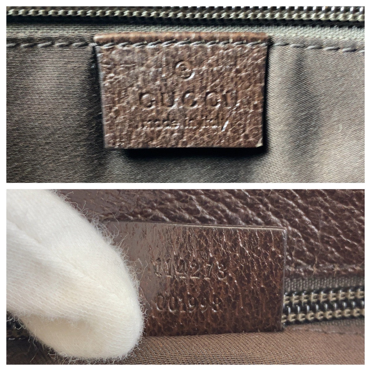 GUCCI Shoulder Bag 114273 GG canvas, leather Brown Crossbody Shoulder Bag Messenger Bag Women Used