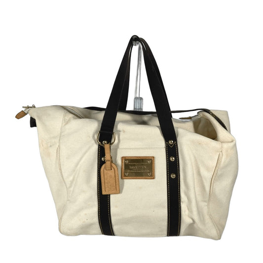 LOUIS VUITTON Boston Duffel bag M40030 canvas white Antigua suck weekend unisex(Unisex)