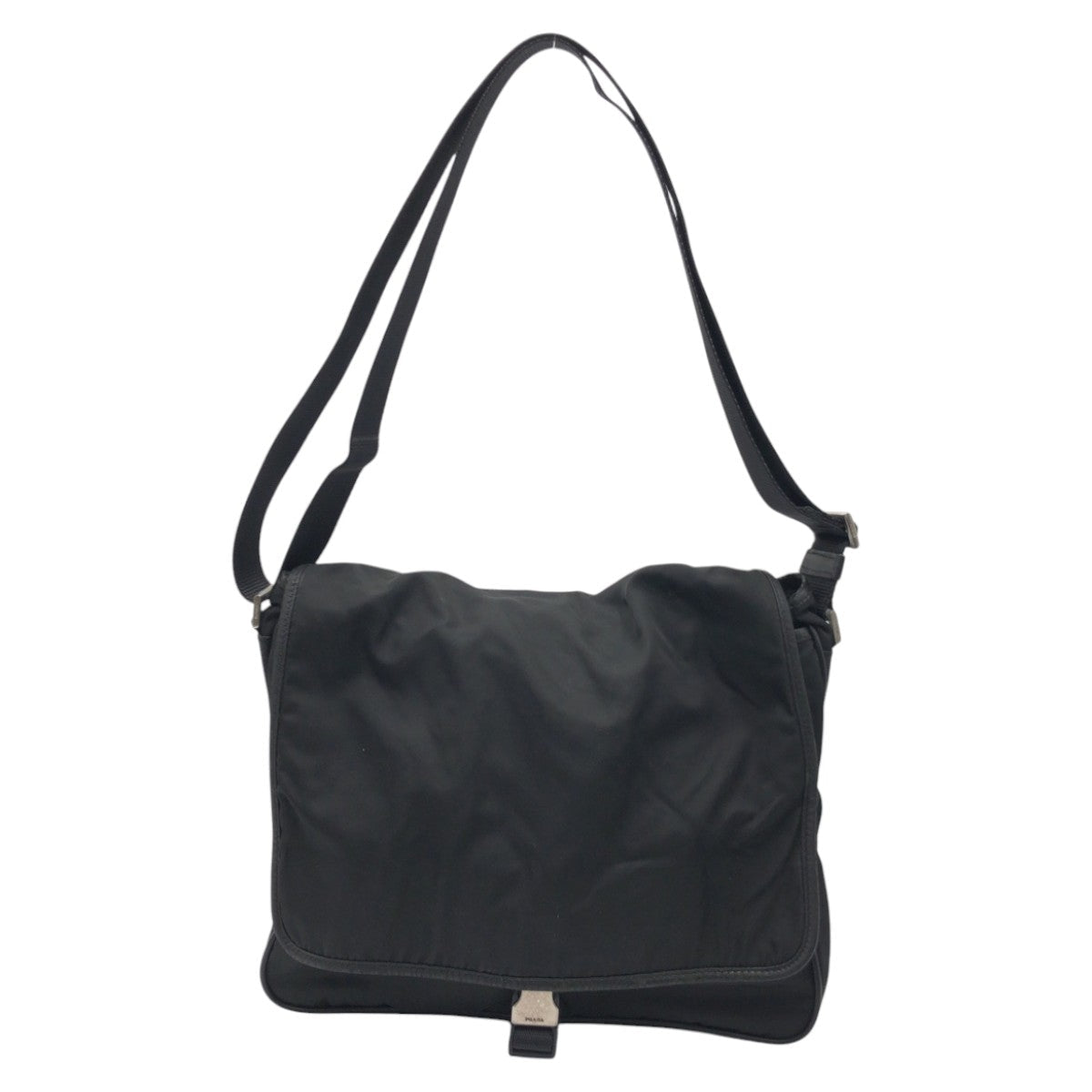 PRADA Shoulder Bag Nylon Black black Shoulder Bag Messenger Bag Unisex Test Triangular logo mens