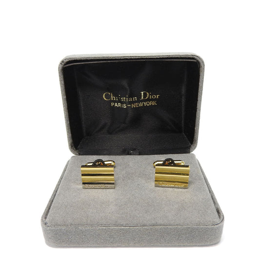 Christian Dior cuffs metal gold mens
