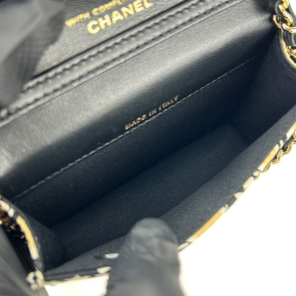 Chanel Canvas Leather Mini Shoulder Bag Classic Flap