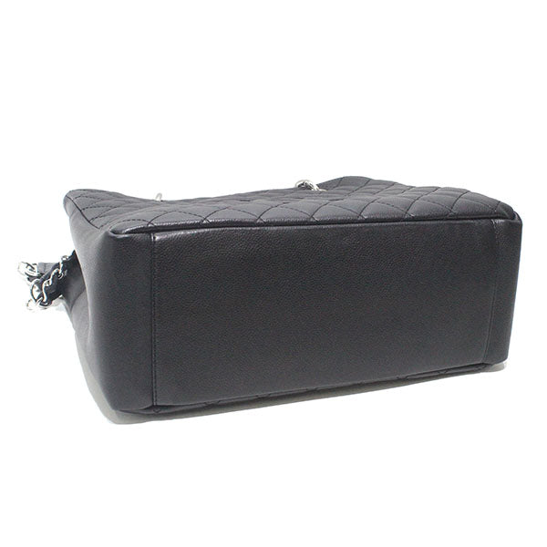 Chanel Caviar Skin Matelasse Chain Shoulder Bag Black