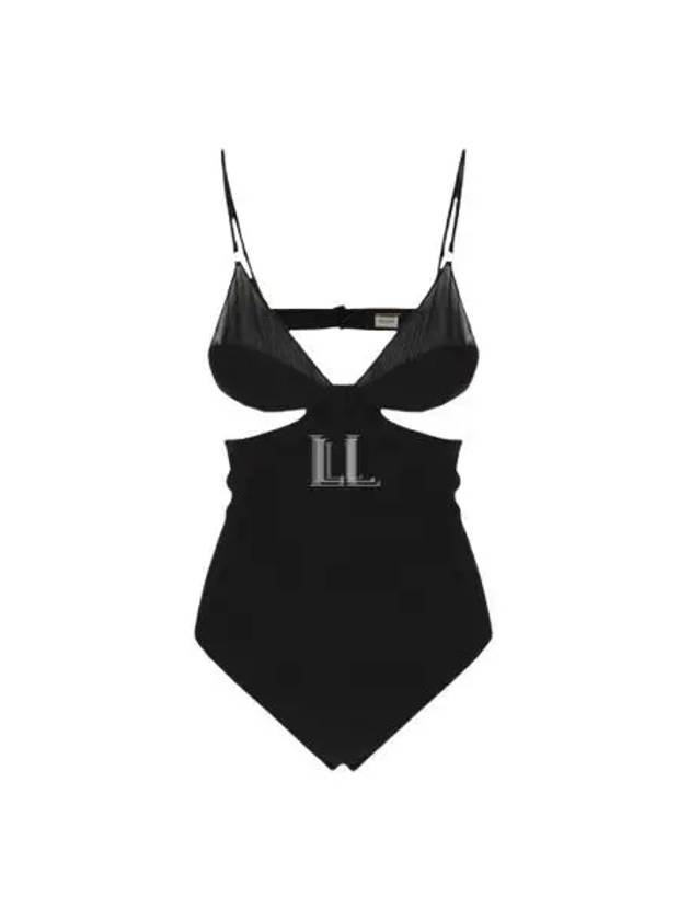 Luxury Saint Laurent Trending 2025 Cut Out Body Suit Black