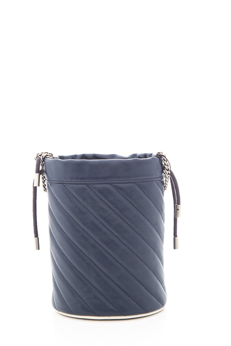 Gucci GG Marmont Navy Bucket Bag