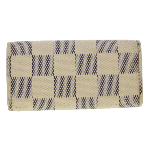 LOUIS VUITTON Damier Azur Multicles 4 Key Case N60020 LV Auth 41744