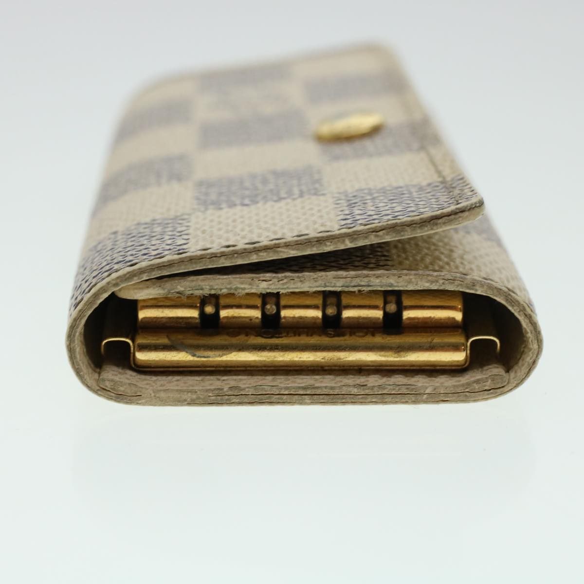 LOUIS VUITTON Damier Azur Multicles 4 Key Case N60020 LV Auth 41744