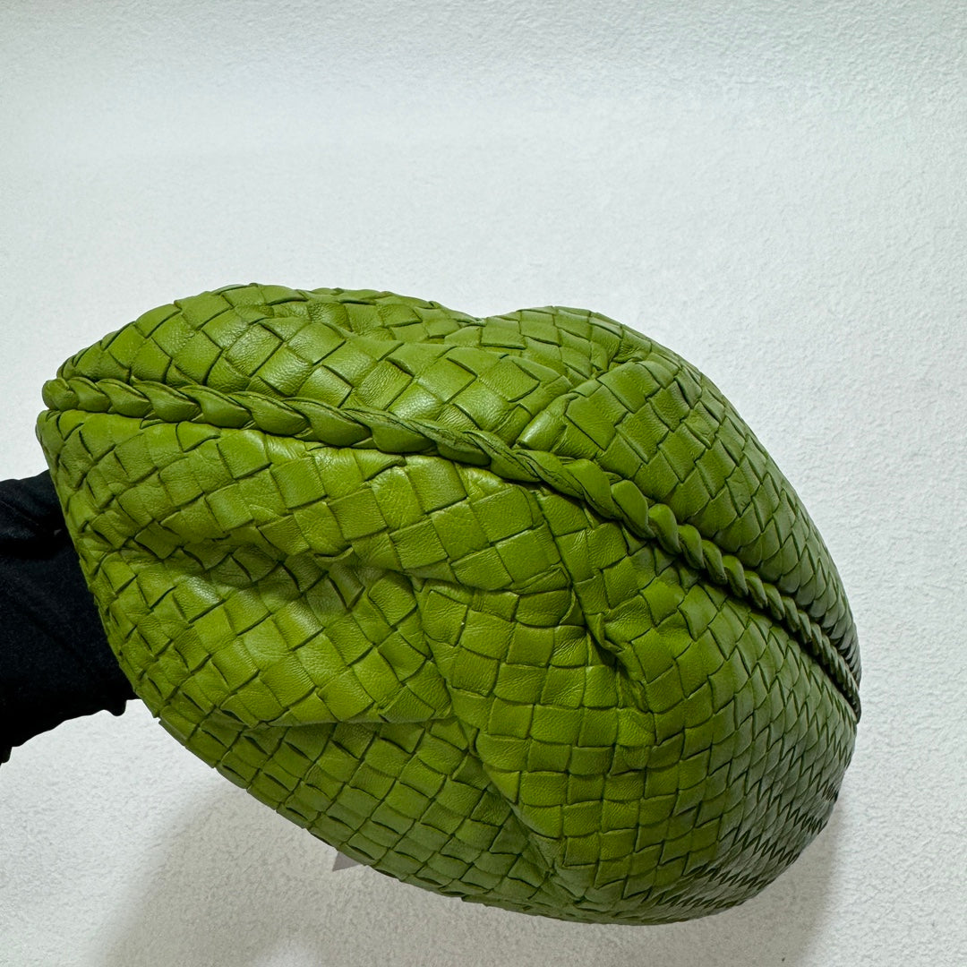 Bottega Veneta Belly Hobo Intrecciato Avocado Green Nappa Leather Medium 40cm