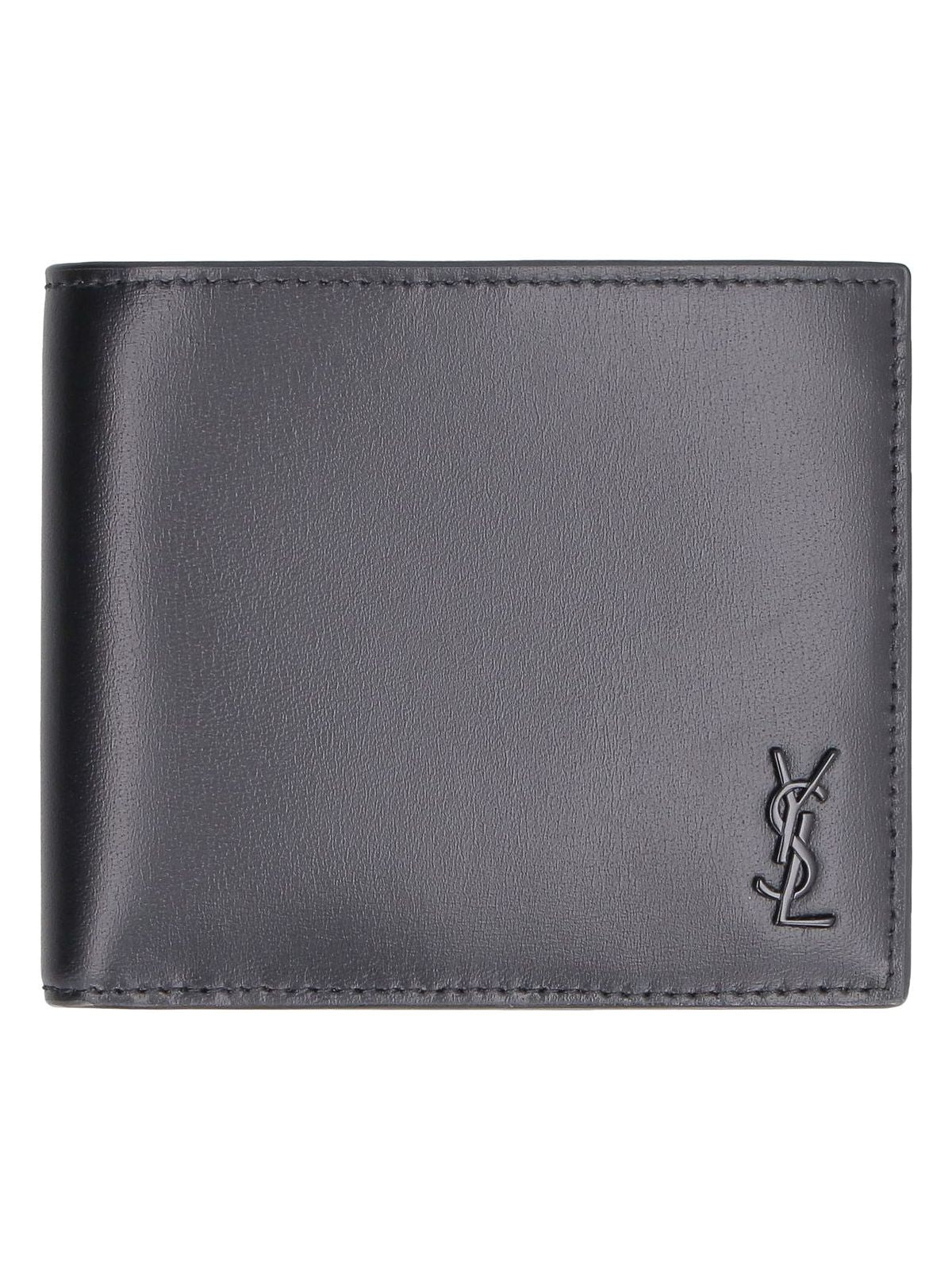 Luxury Saint Laurent Trending 2025 Men's Tiny Cassandra Wallet in Nero | 6077271JB0U1000