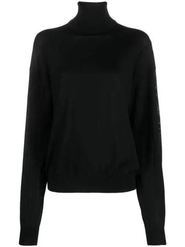 Luxury Saint Laurent Trending 2025 Cassandre Turtleneck Black