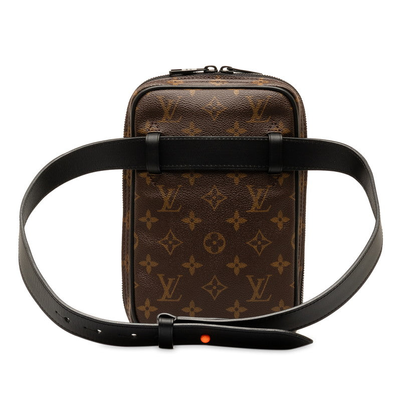 Louis Vuitton Monogram Solar R Unit Side Bag Shoulder Bag Body Bag 2WAY M44477 Brown Black PVC Leather Louis Vuitton