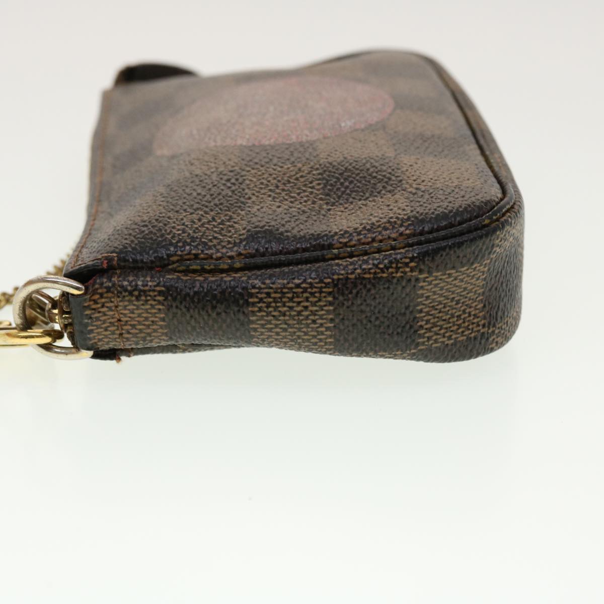 LOUIS VUITTON Damier Ebene T&B Mini Pochette Accessoires Pouch N58011 Auth 42353