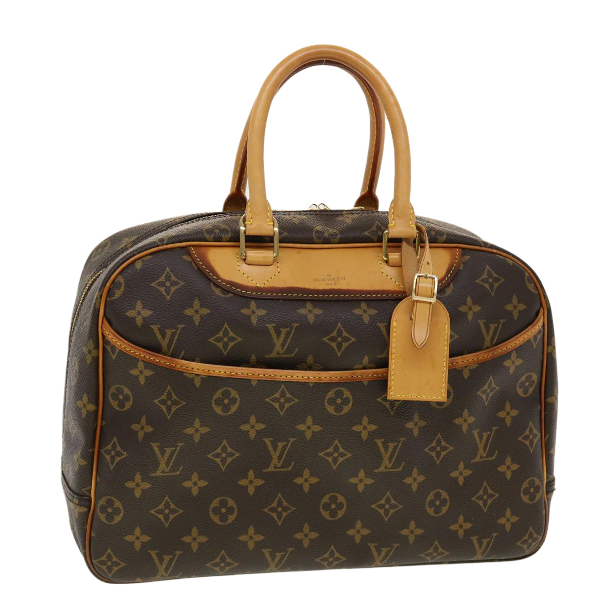 LOUIS VUITTON Monogram Deauville Hand Bag M47270 LV Auth 42386