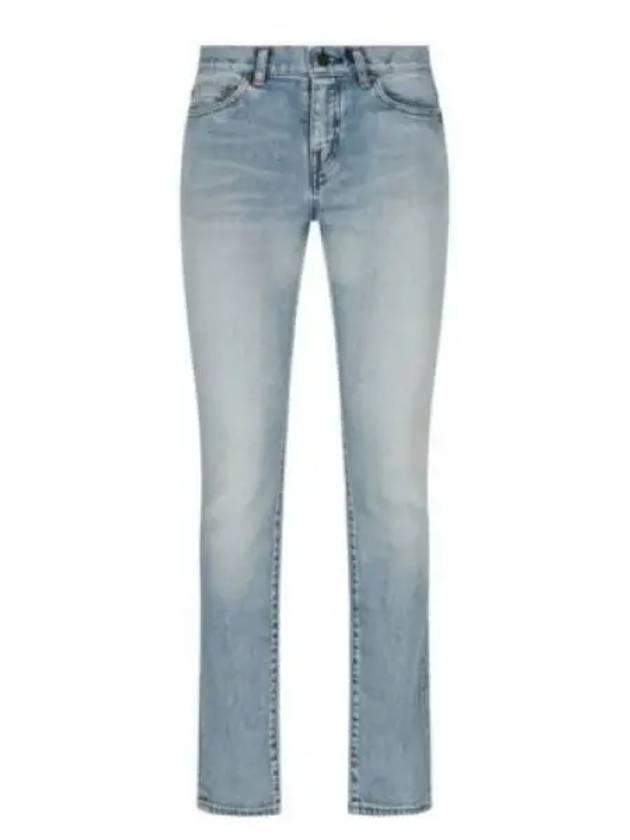 Luxury Saint Laurent Trending 2025 Slim Fit Straight Jeans Blue