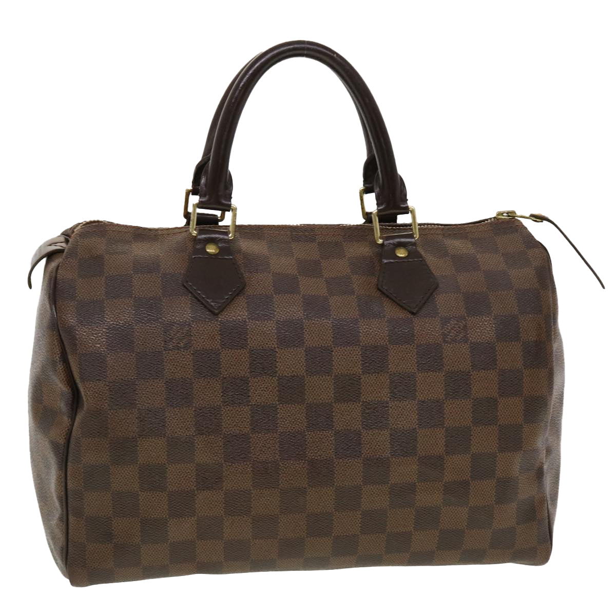 LOUIS VUITTON Damier Ebene Speedy 30 Hand Bag N41364 LV Auth 42624