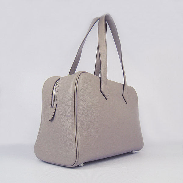 Luxury Hermes Togo leather handbag H2802 grey