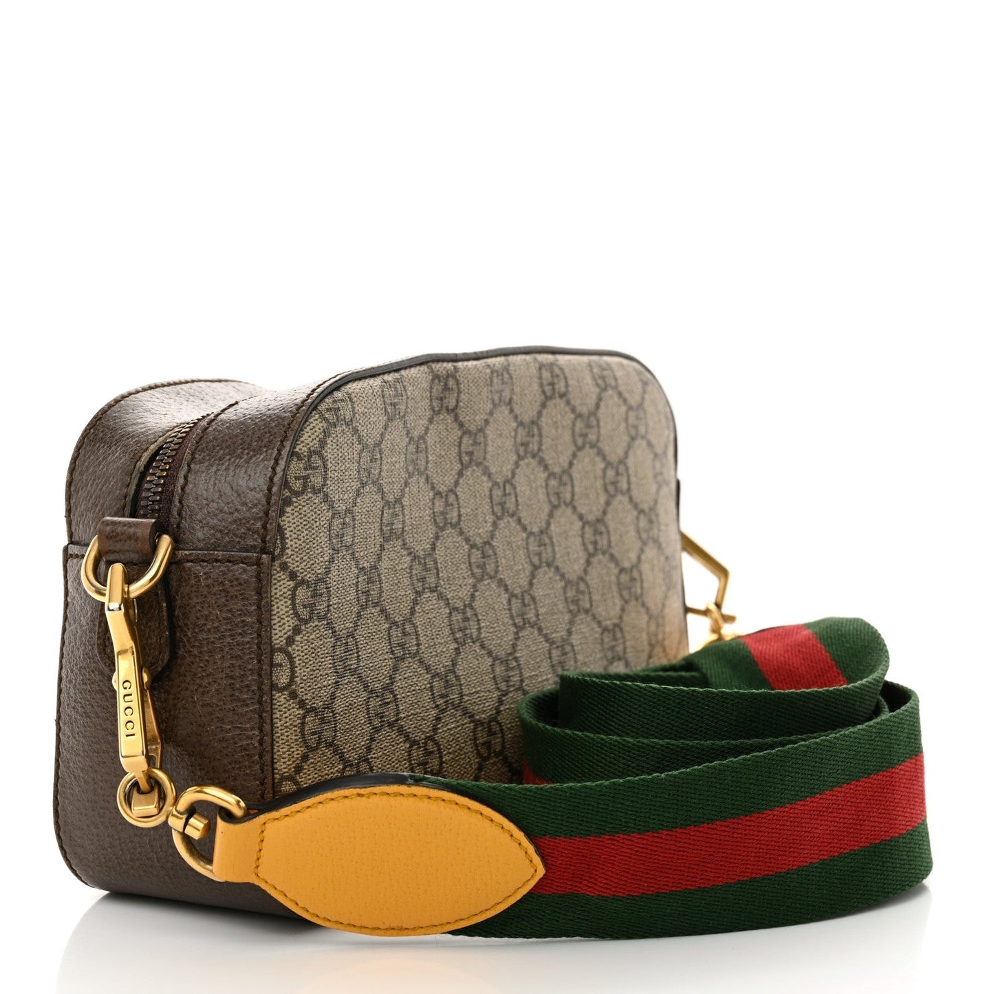 Gucci GG Supreme Monogram Web Neo   Shoulder Bag Beige New Acero Crop