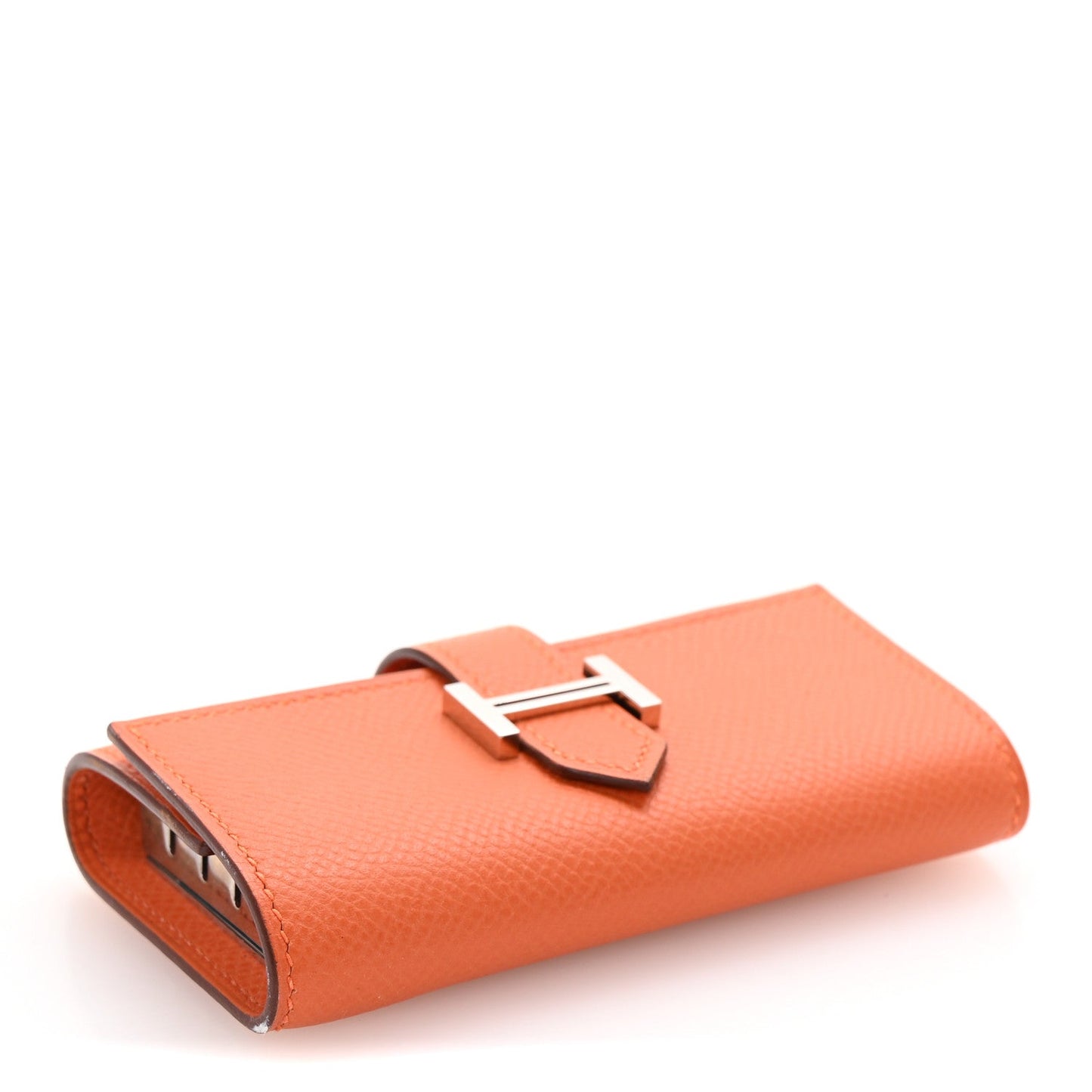 Hermes Epsom Bearn Multicles 4 Key Holder Orange